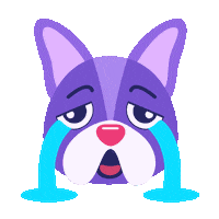 Sad Dogs Sticker by SVGator