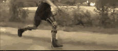 film black and white running amazing forest gump GIF