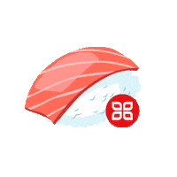 sushi eat Sticker by Ikibana