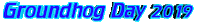 text groundhog Sticker
