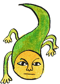 Worm Coming Over Sticker