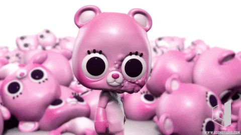 animation pink GIF by Luis Uson