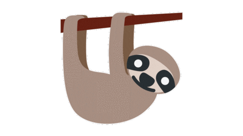 emojivid giphyupload animals emoji sloth Sticker