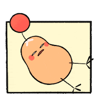 Tired Open Eyes Sticker by Kiji Lab