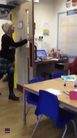 'All in Tears': British Soldier, Home for the Holidays, Surprises Son at School