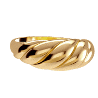 Gold Croissant Sticker by Mejuri