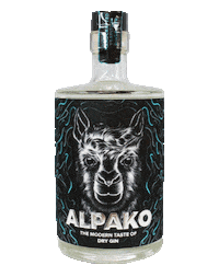 Alpako-Gin drink drinks gin tonic Sticker