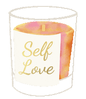 Self Care Candle Sticker