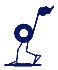 MaisonSpontanee happy dance music blue Sticker