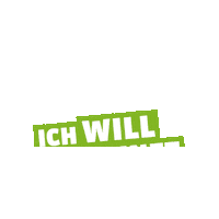 Jungegrüne Sticker by Ich will Zukunft