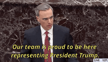 news senate impeachment trial impeachment trial pat cipollone GIF