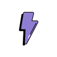 StudioTheY purple lightning blitz the y Sticker