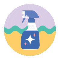 Cleaning Spray Sticker by Qanvast