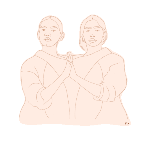 Happy Best Friends Sticker by Keva Epale