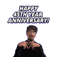 45Th Anniversary Sticker