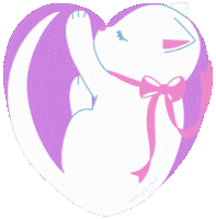 Love Cute White Cat Sticker