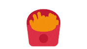 emojivid food emoji emojivid frenchfries Sticker