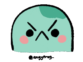 Angry Sticker by angy frog