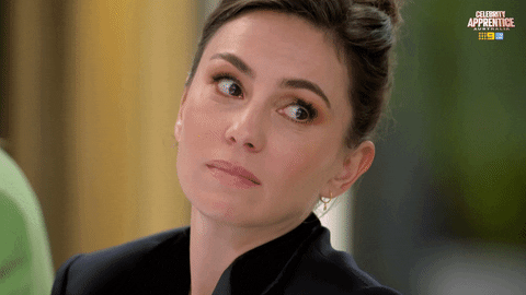 Sad React GIF by Celebrity Apprentice Australia