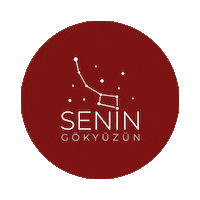 Seningokyuzuncom gökyüzü haritası seningökyüzün senin gökyüzün yıldız haritası Sticker