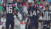 High Five Kendrick Bourne GIF by New England Patriots