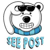 Polar Bear New Post Sticker by Cascade Method