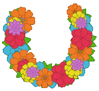 Travel Flower Sticker by Sally Trubella Travels