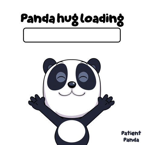 Panda Hug GIF by VeeFriends