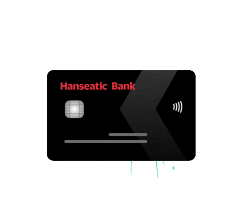 Hanseatic_Bank giphyupload bank visa credit card Sticker