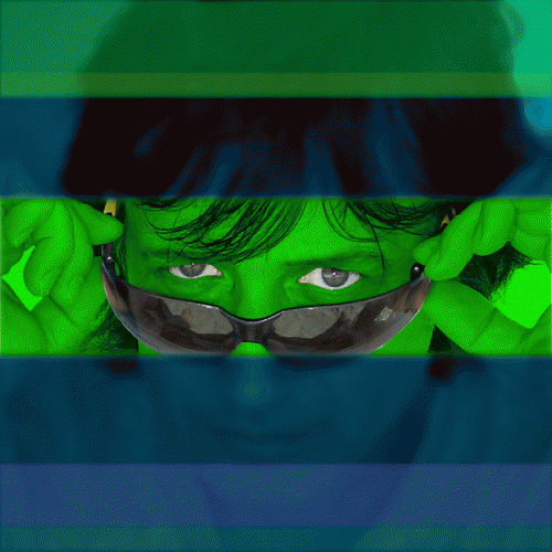 emerald green face GIF by Re Modernist
