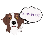 Dog New Post Sticker