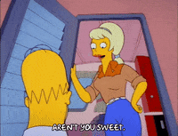 Pushing Season 3 GIF by The Simpsons