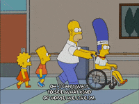 Pushing Lisa Simpson GIF by The Simpsons