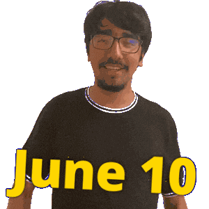 June 10 Sticker