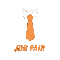 Orange Job Sticker by JobFair