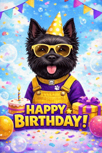 Happy Birthday Party GIF by Terry Toto