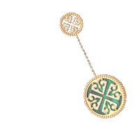 damasjewellery green gold jewelry diamond Sticker
