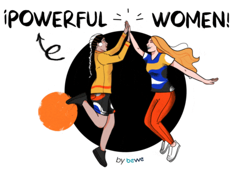 Friends Woman Sticker by Bewe Software