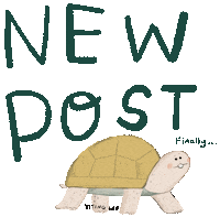 Illustration New Post Sticker