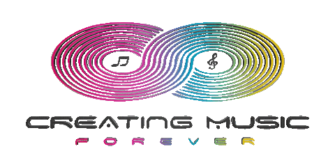 Record Label Sticker by creating music forever
