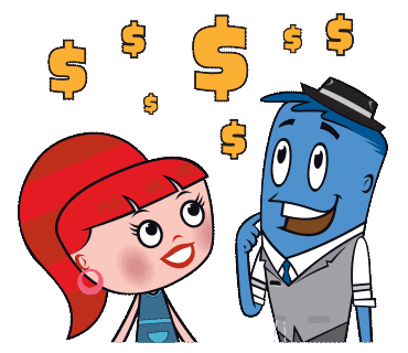 Money Cash Sticker by Cartoon Network Asia