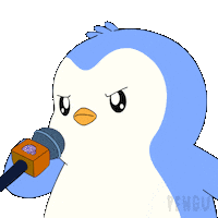 Penguin Yell Sticker by Pudgy Penguins