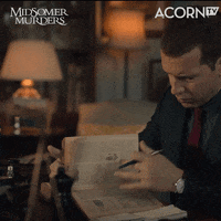 Midsomer Murders Books GIF by Acorn TV