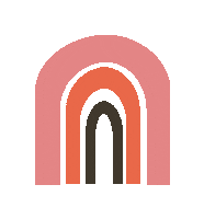 saradadaa fun rainbow retro vibe Sticker