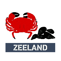 Provincie Zeeland Krab Sticker by Zeeland.com