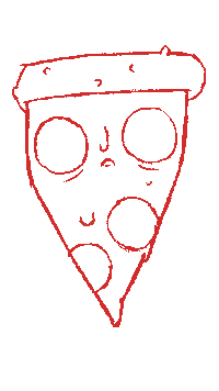 Illustration Eating Sticker