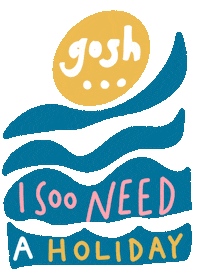 Tired Travel Sticker