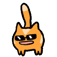 Cool Cat Sunglasses Sticker