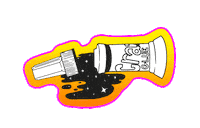 Milk And Bone Illustration Sticker by Bonsound
