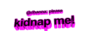 Pink Rihanna Sticker by AnimatedText
